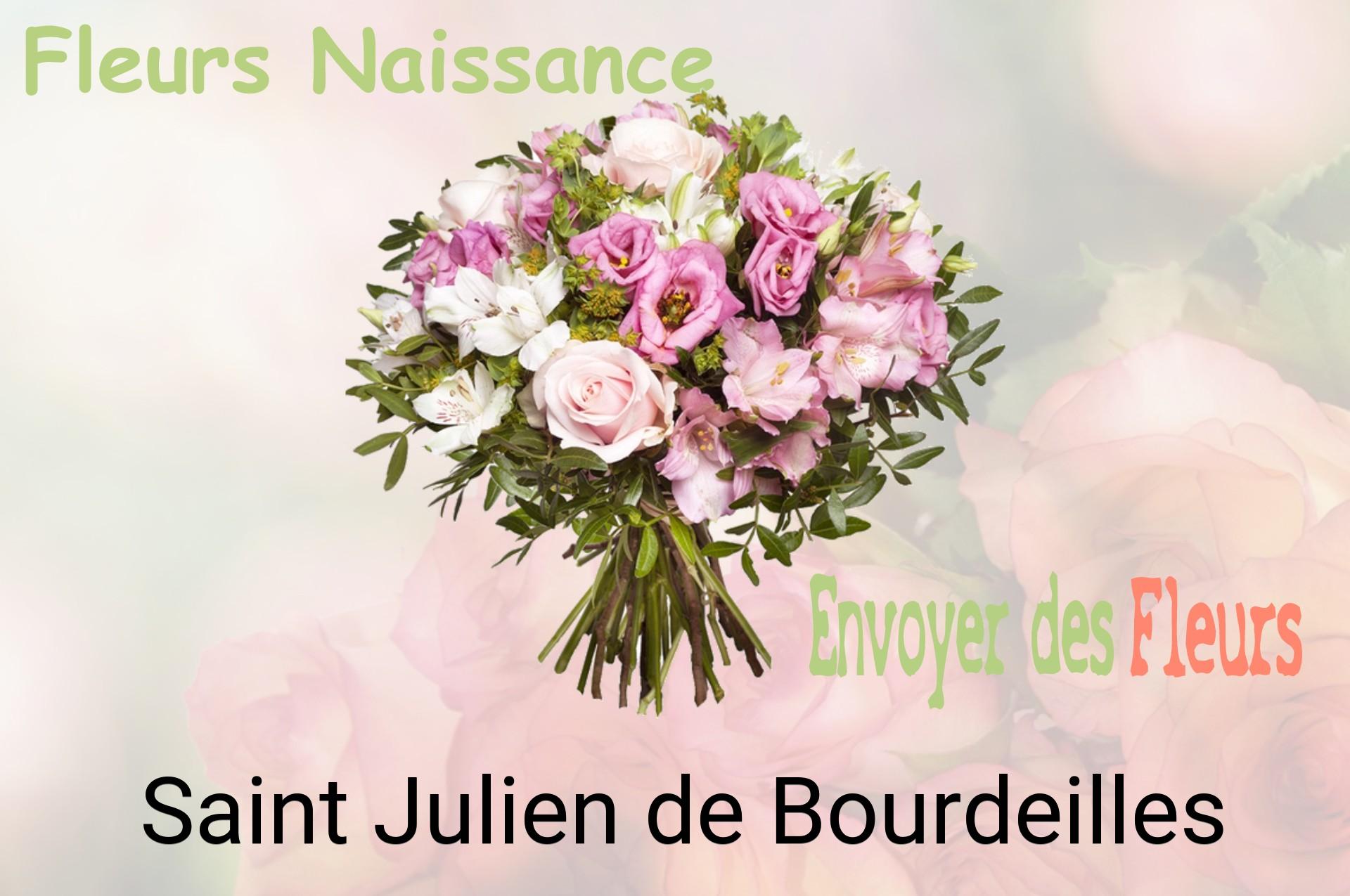 Bouquet de fleurs de naissance livré à Saint-Julien-de-Bourdeilles